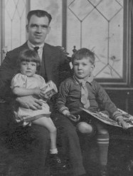 My mother in 1930 with her father and brother
